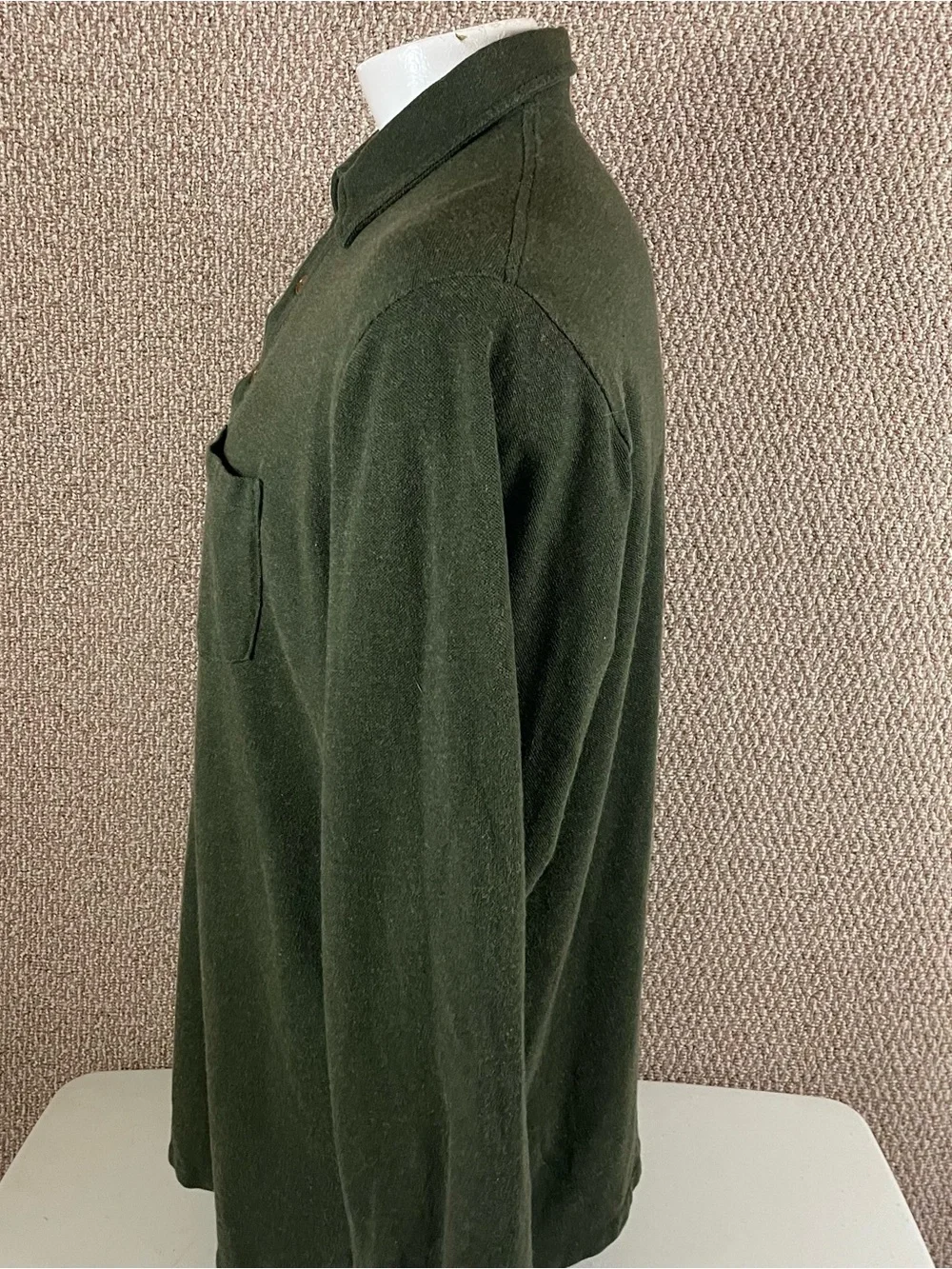 Vintage Polo Ralph Lauren Polo Shirt Mens Large Green Made In USA 90s Knit 270